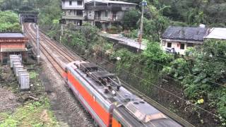 20160320_410次自強號&603次莒光號六堵陸橋通過