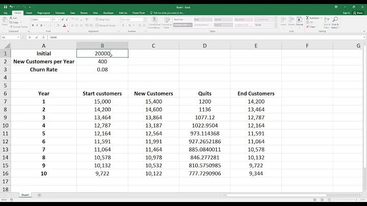 How to Calculate Customer Churn in Excel. [HD]