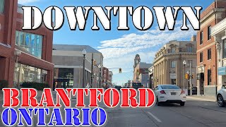 Brantford - Ontario - Canada - 4K Downtown Drive