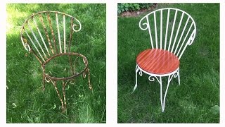 Restore Old Wrought Iron Chairs - The Short Version