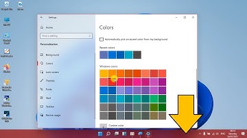 របៀបប្តូរពណ៌ Taskbar | How to change taskbar color
