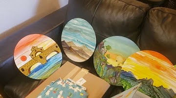 Alcohol Inks - What to Paint On And How to Prep Wood Panels or Vinyl Records