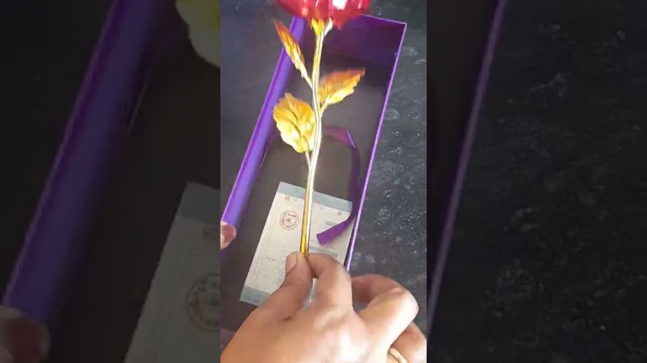 24K GOLDEN ROSE #shorts#shortsvideo#youtubeshorts