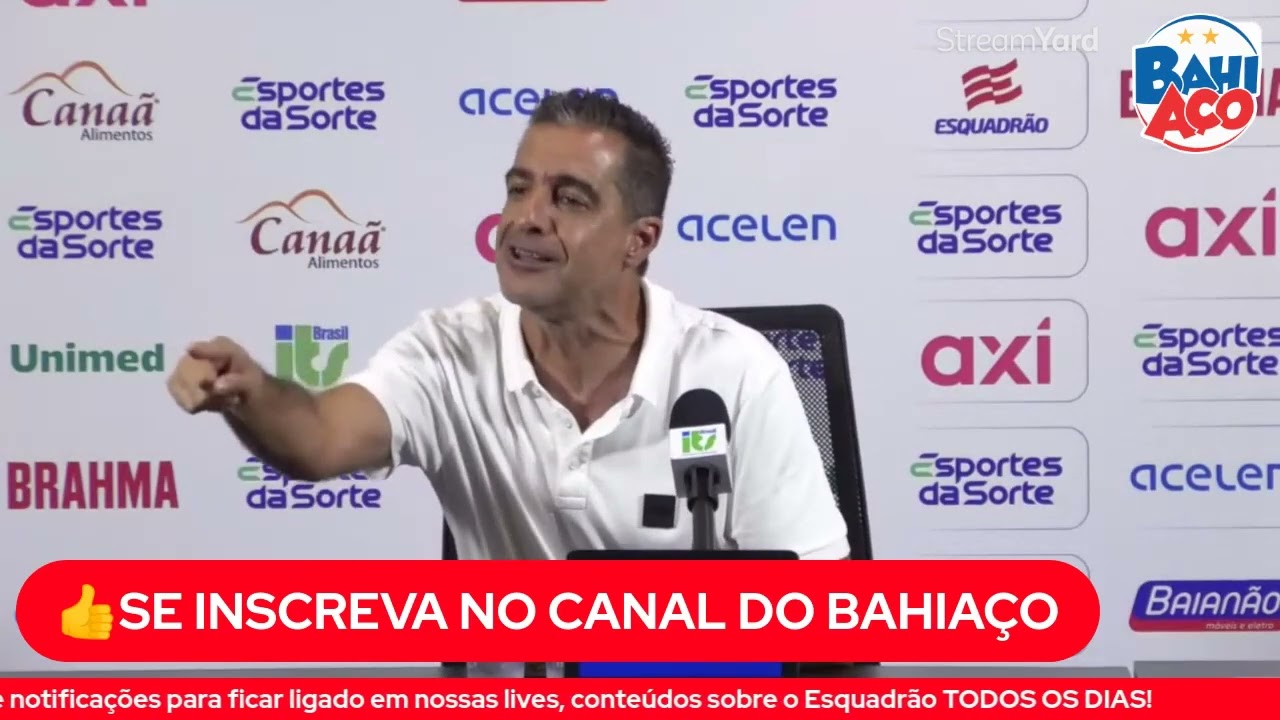 Renato Paiva analisa vexame do Bahia e diz não temer demissão: Quando eu  senti que sou um problema, vou embora