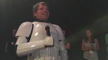 Rogue one director Gareth Edwards appears as stormtrooper on art of Star Wars panel!