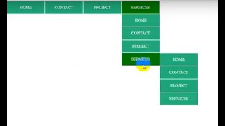 Dropdown menu using by html and Css in bangla