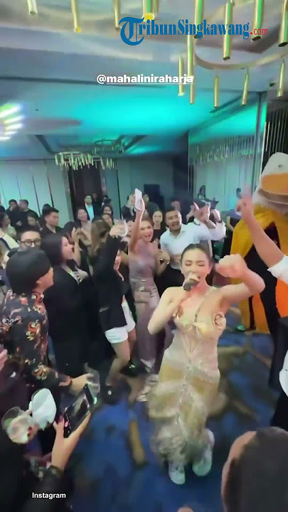 Potret Mahalini di Momen After Party, Asyik Joget Kenakan Gaun Panjang!