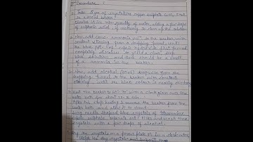 M.sc Inorganic- Tetrammine cupric sulphate practical file #m.scchemistry #experiment #practicalfile