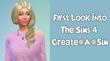 First Look into The Sims 4 CAS!