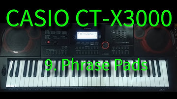 Casio CT-X3000 9. Phrase Pads
