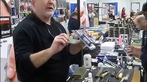 Sharpening turning tools using Trend Machinery diamond from James Barry Sharpening