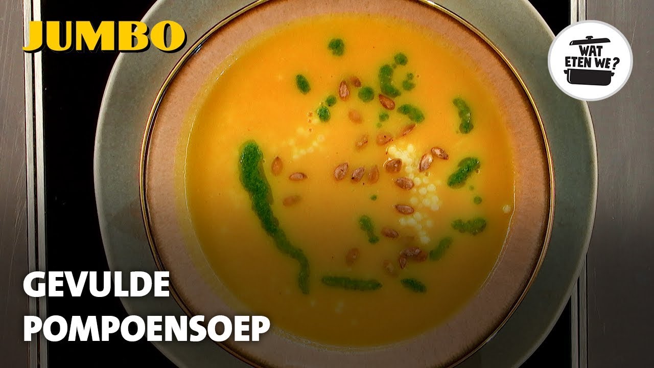 Wat eten we? Gevulde pompoensoep