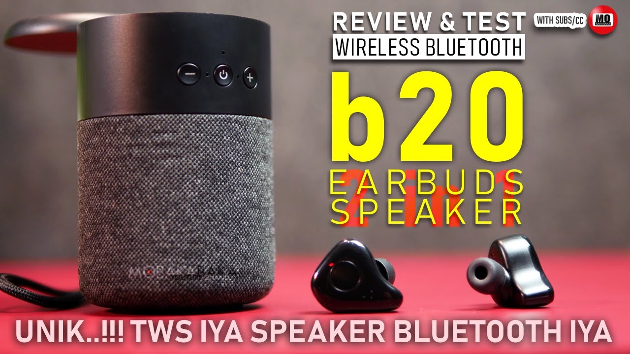 Pelios B20 2-in-1 Bluetooth Speaker & Earbuds