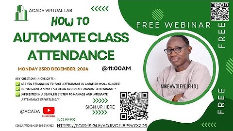 Class Attendance Automation using QR Code 2025 |  How to create a QR Attendance System