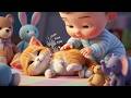 Baby Bed Time Moon 🌙✨ | Lullaby Sleep Song for Kids | Calm Night Nursery Rhyme 😴