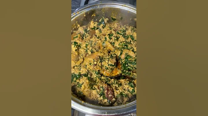 THE BEST LUMPY RICH EGUSI SOUP#youtubeshorts #shorts