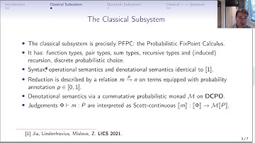 Semantics for Variational Quantum Programming (Teaser)
