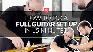How To Do A Full Guitar Set Up In 15 Minutes - Guitar Maintenance Lesson