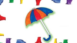 Coloring page for kids UMBRELLA coloring