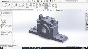 plummer block design and assembly in solidworks |
