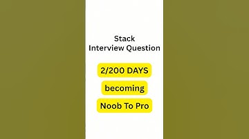 Day 2/200 of making you pro coder 💻 #dsa #stack #interview #questions #leetcode #coding