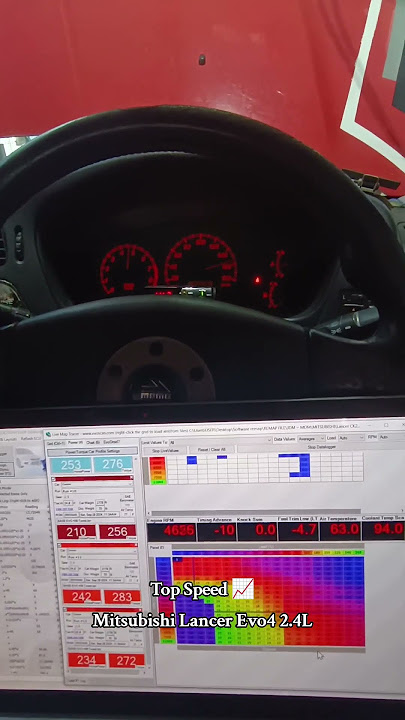 Top Speed 📈Mitsubishi Lancer Evo4 2.4L #tunedbyssrmotorsport #ssrmotorsportacademy #topspeed #shorts