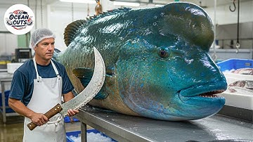 Amazing Masterful Cutting Skills - Giant Napoleon Fish| Fastest Knife Skills You