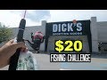 $20 Dicks Sporting Goods Fishing Challenge!! (Surprising!)