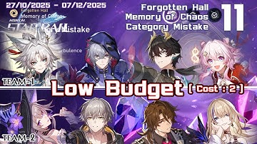 Memory of Chaos 11 - Low Budget - Feixiao + The Herta - Category Mistake -  ตรรกะผิดหมวด