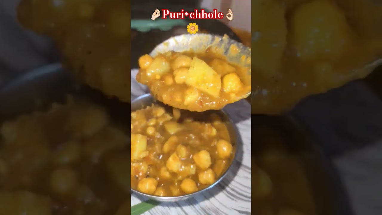 puri chhole 👌🏻😚 #shorts#ytshorts#vuralshort#viral#chhole#puri#food#cooking#trending#bloomwithsubha