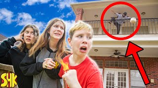 Thief Loses his $1,000,000 in Superheroes House!