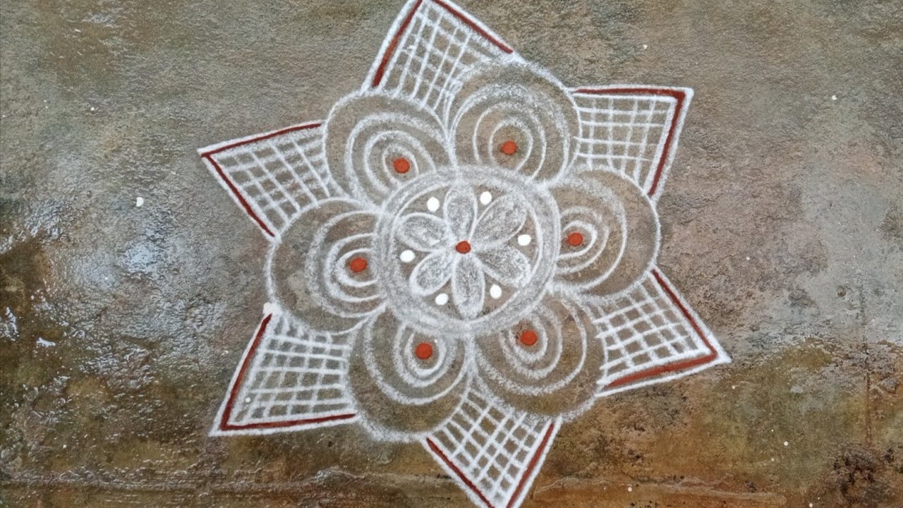 3×2 simple rangoli designs/ very easy rangoli designs @JayalakshmiYTChannel #rangoli #shortvideo 