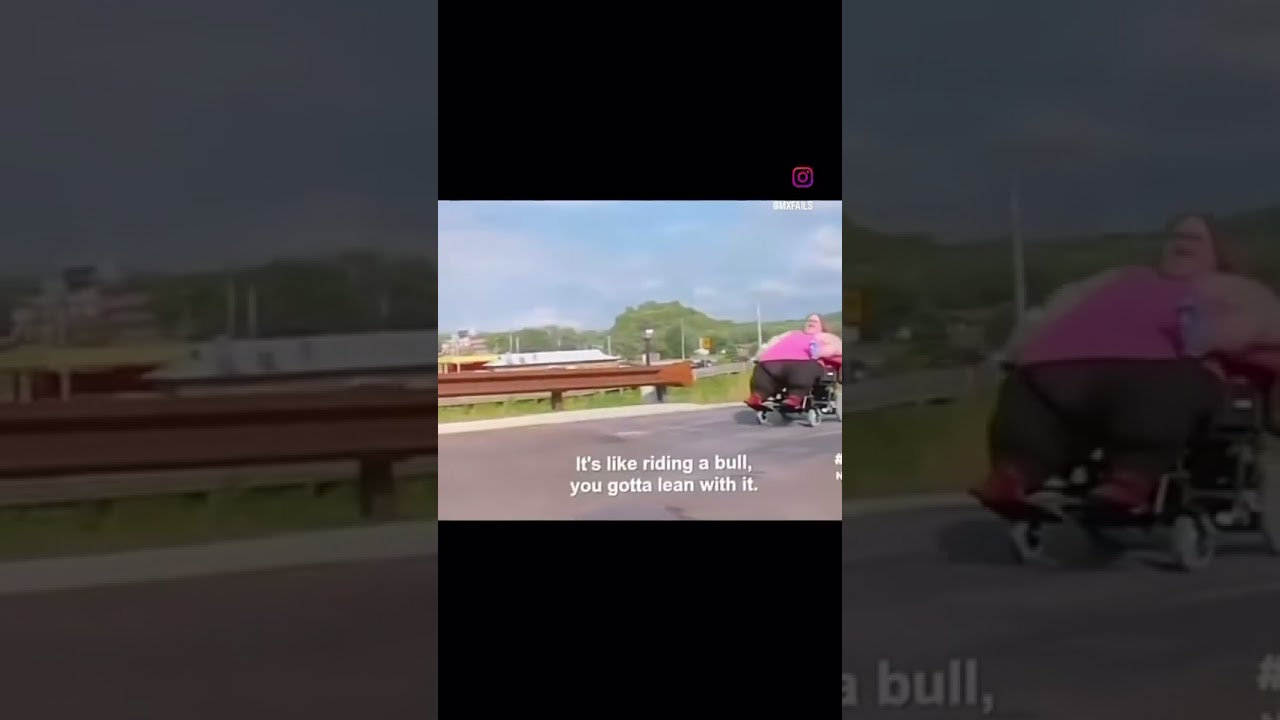 Fat person on mobility scooter with Jake brakes 