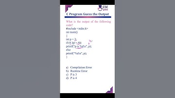 What is the output of the following c code? #cprogramming #cseguru #shortvideo #shortsviral #shorts