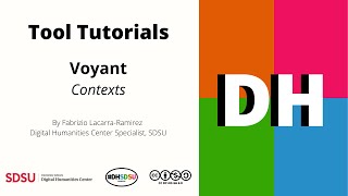 Tool Tutorials | Voyant | Contexts