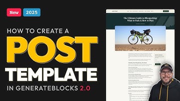 Dynamic Blog Post Template in GenerateBlocks 2.0 → New for 2025 ← GeneratePress Theme