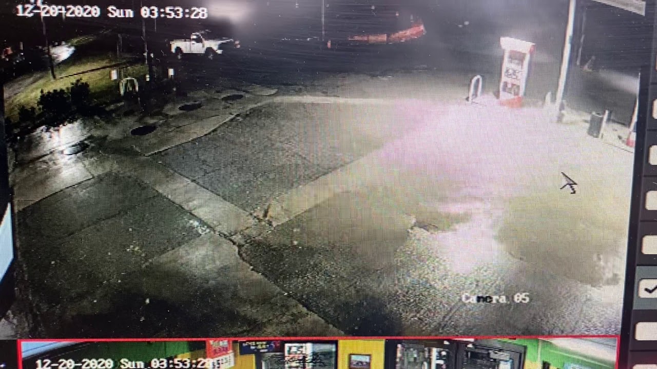 Guy tries to blow up gas station YouTube