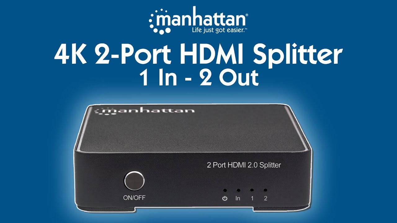 4K 2 Port HDMI Splitter 