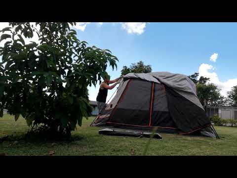 Time lapse first time breakdown - Bushnell Shield Series 6 Person Instant Cabin Tent - 11ft x 9ft