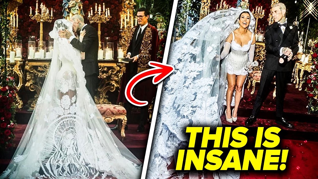 who designed kourtney kardashian wedding dress Kourtney & Travis Bold Gothic Italian Wedding , Kourtney Kardashian & Travis Barkers Italian wedding was pure gothic glam from dramatic, bold and unapologetically them. From Kourtneys artistic
