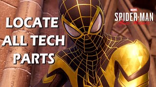 SPIDER-MAN MILES MORALES LOCATE ALL TECH PARTS