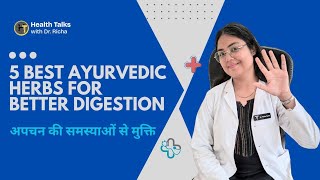 5 best ayurvedic herbs 🌿 for better digestion and gut health #healthtalks #guthealth 