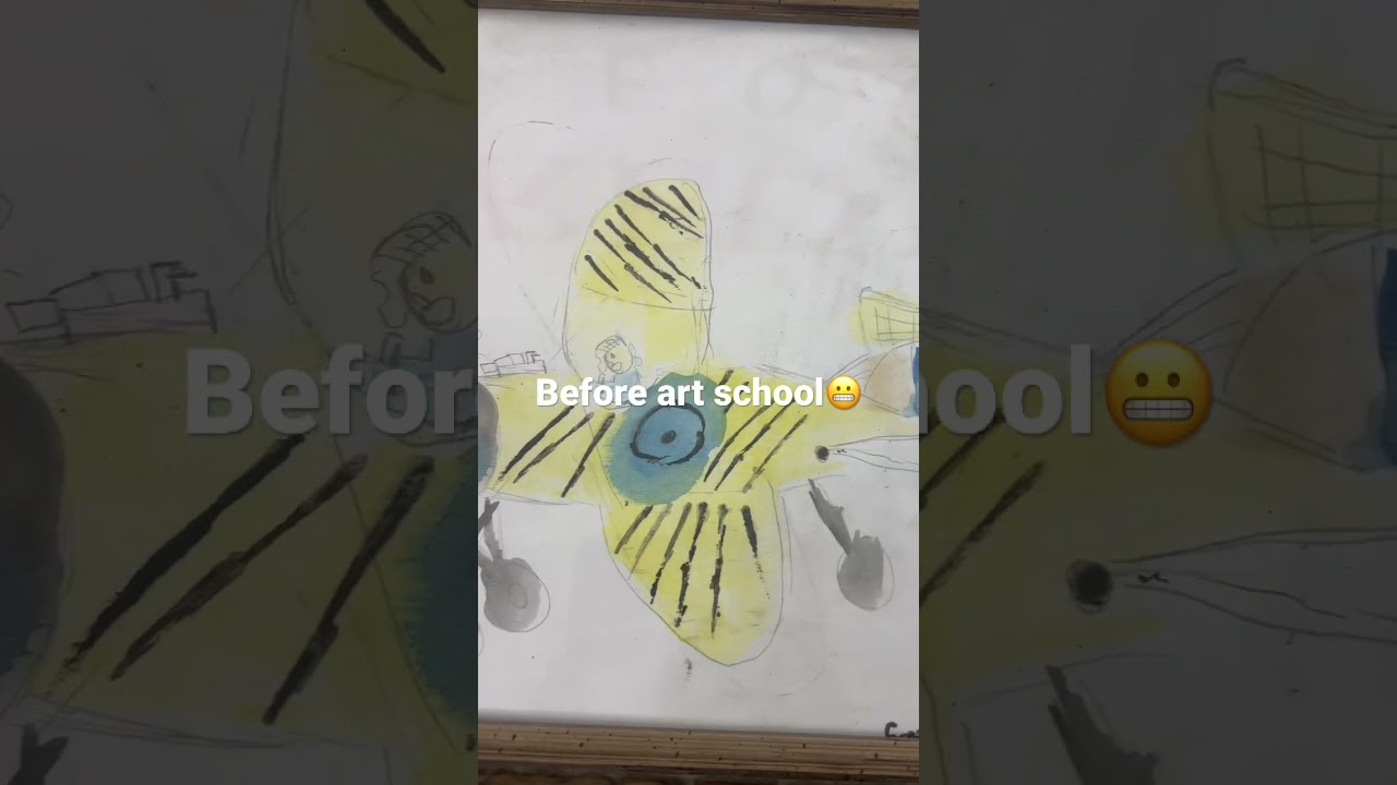 My art before vs after art school 