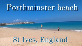WE VISIT ONE OF CORNWALL'S FINEST FAMILY BEACHES | PORTHMINSTER BEACH, ST. IVES, CORNWALL☀️🌊⛱️