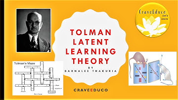 Tolman latent learning theory| Educational Psychology| by Barnalee Thakuria