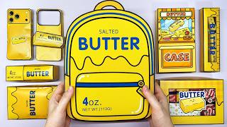 [💛Paper diy💛]Unboxing Butter School Squishy Blind bag | Kawaii Food | ASMR