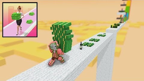 Monster School : MONEY RUN 3D CHALLENGE - Minecraft Animation. Minecraft