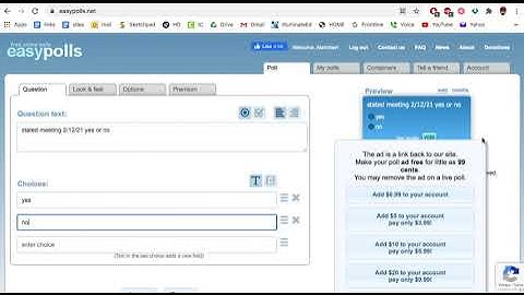 how to  use easypoll