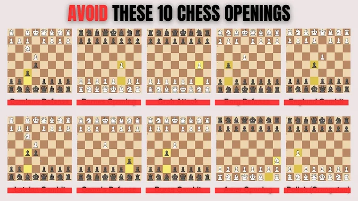 STOP Playing These 10 Chess Openings (They're Losing You Games)