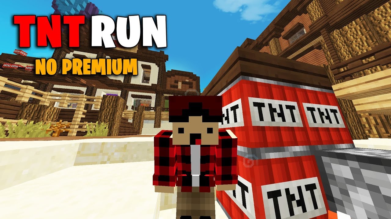 SERVER de MINECRAFT TNT RUN NO PREMIUM 1.8 😆 - YouTube